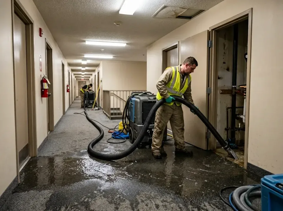 multi-unit-apartment-hallway-f-005 — frequently asked questions, Emergency Burst Pipe Water Extraction & Removal in West For…